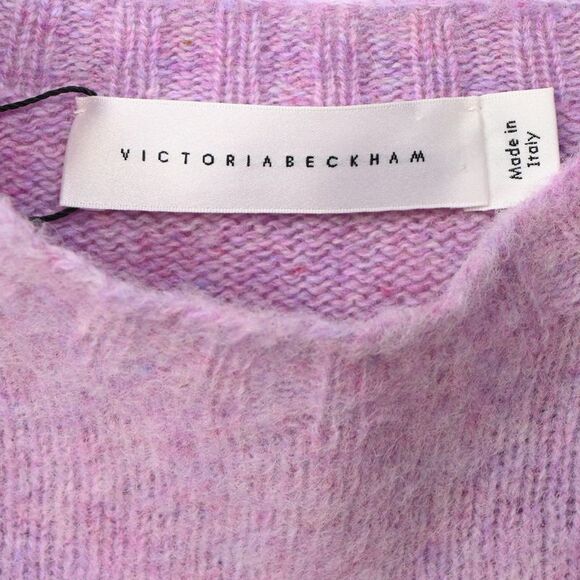 Victoria Beckham Mélange Brushed Sweater Purple Wool - Picture 4 of 5
